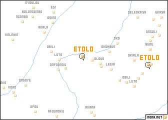 map of Etolo