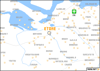 map of Etomé