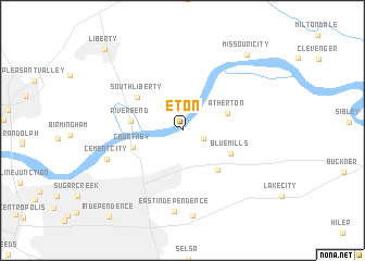 map of Eton