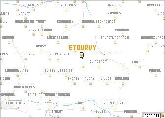 map of Étourvy