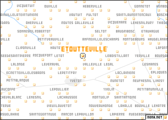 map of Étoutteville