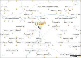 map of Étouvy