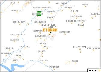 map of Etowah