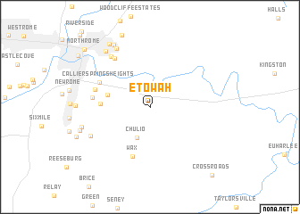 map of Etowah