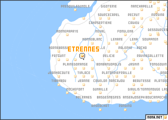 map of Étrennes