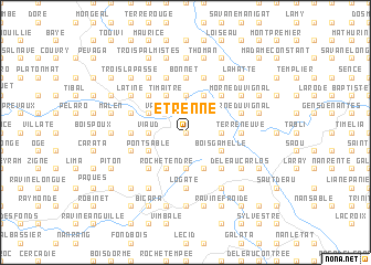 map of Étrenne