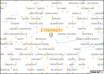 map of Étrépagny