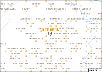 map of Étreval