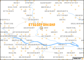 map of Etsdorf am Kamp