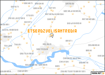 map of Etserdzveli-Samtredia
