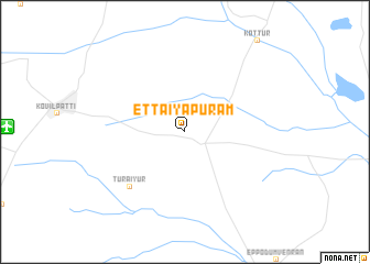 map of Ettaiyāpuram