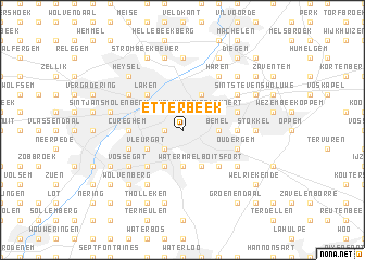 map of Etterbeek