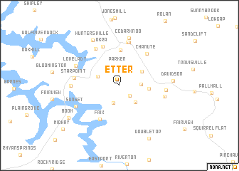 map of Etter