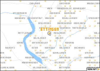 map of Ettingen