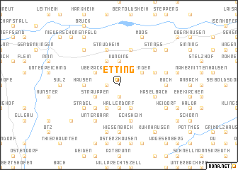 map of Etting