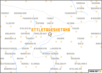 map of Et Tleta des Ketama