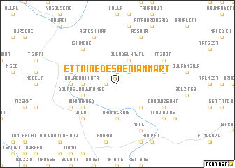 map of Et Tnine des Beni Ammart