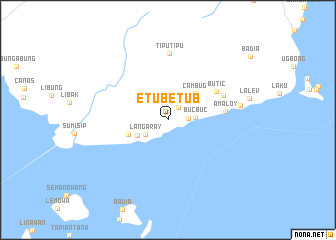 map of Etub-Etub