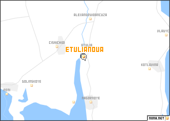 map of Etulia Nouă