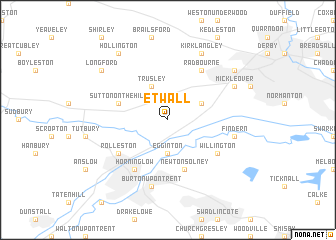 map of Etwall