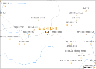 map of Etzatlán