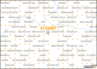 map of Etzdorf