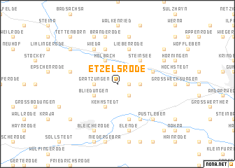 map of Etzelsrode