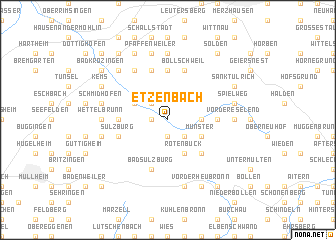 map of Etzenbach