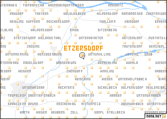 map of Etzersdorf