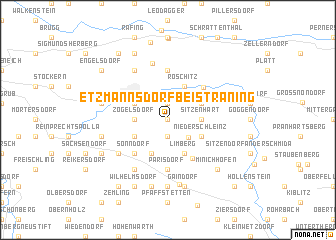 map of Etzmannsdorf bei Straning