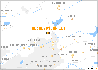 map of Eucalyptus Hills