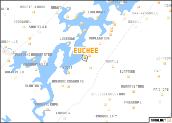 map of Euchee