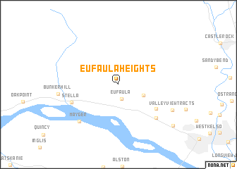 map of Eufaula Heights