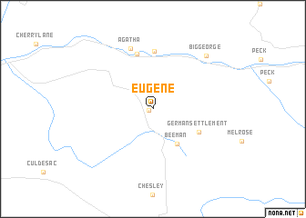 map of Eugene