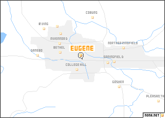map of Eugene