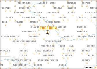 map of Eugeniów