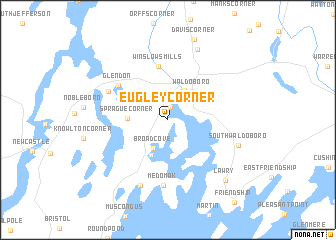 map of Eugley Corner