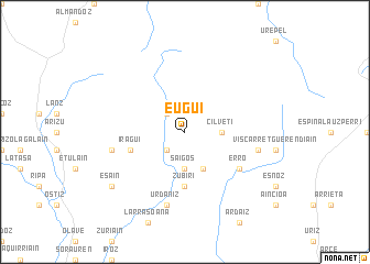 map of Eugui