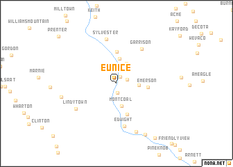 map of Eunice