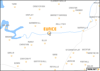 map of Eunice
