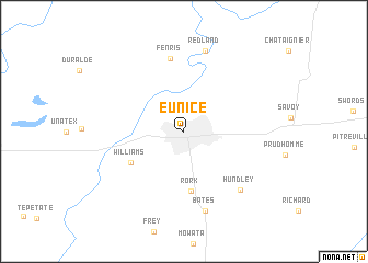 map of Eunice