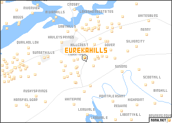 map of Eureka Hills