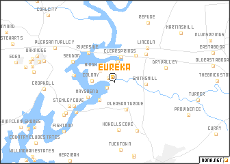 Eureka (United States - USA) map - nona.net