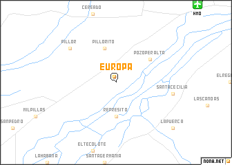 map of Europa