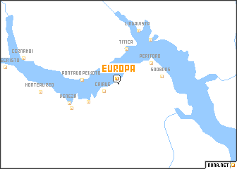 map of Europa