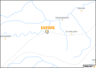 map of Europa
