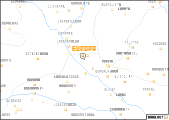 map of Europa