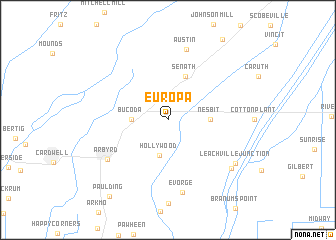 map of Europa