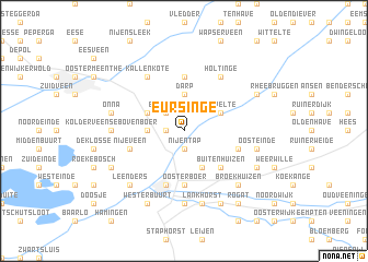 map of Eursinge