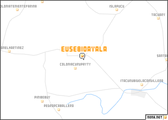 map of Eusebio Ayala